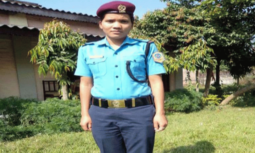 Nepal's only Raute police woman